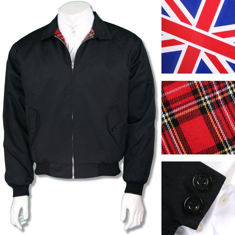 Classic Mod Skin Harrington Jacket Tartan Lining 9 Colours Sizes XXS